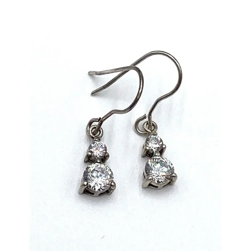 Avon 925 Sterling Silver Earrings Dangles Drops Bling Marked
